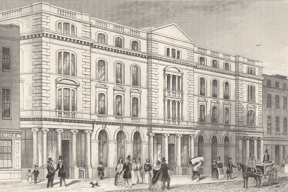 PATERNOSTER ROW. Religious Tract Society's Repository. London. DUGDALE 1835